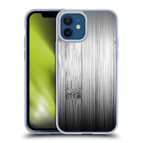 PLdesign Wood Prints Bamboo Burnt Gray Ombre Soft Gel Case for Apple iPhone 12 / iPhone 12 Pro