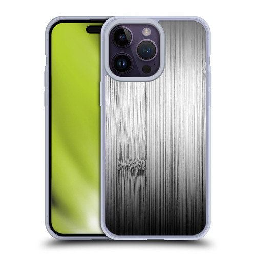 PLdesign Wood Prints Bamboo Burnt Gray Ombre Soft Gel Case for Apple iPhone 14 Pro Max