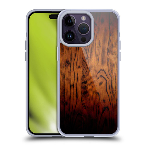 PLdesign Wood Prints Rustic Vintage Brown Burnt Soft Gel Case for Apple iPhone 14 Pro Max