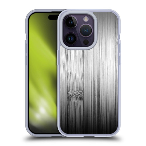 PLdesign Wood Prints Bamboo Burnt Gray Ombre Soft Gel Case for Apple iPhone 14 Pro