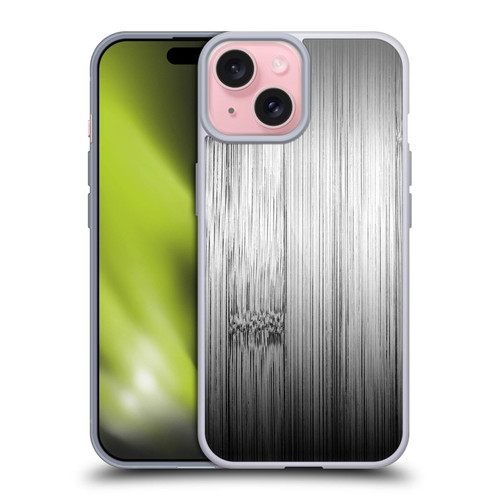PLdesign Wood Prints Bamboo Burnt Gray Ombre Soft Gel Case for Apple iPhone 15