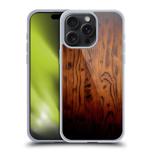 PLdesign Wood Prints Rustic Vintage Brown Burnt Soft Gel Case for Apple iPhone 15 Pro Max