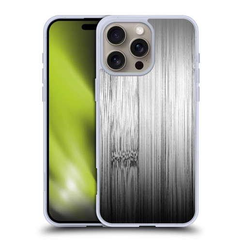 PLdesign Wood Prints Bamboo Burnt Gray Ombre Soft Gel Case for Apple iPhone 16 Pro Max