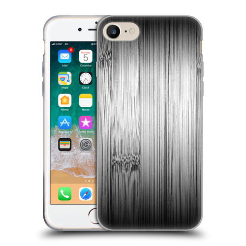 PLdesign Wood Prints Bamboo Burnt Gray Ombre Soft Gel Case for Apple iPhone 7 / 8 / SE 2020 & 2022
