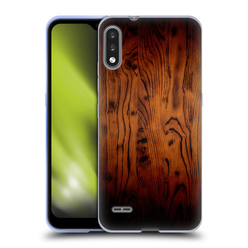 PLdesign Wood Prints Rustic Vintage Brown Burnt Soft Gel Case for LG K22