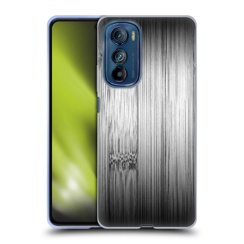 PLdesign Wood Prints Bamboo Burnt Gray Ombre Soft Gel Case for Motorola Edge 30
