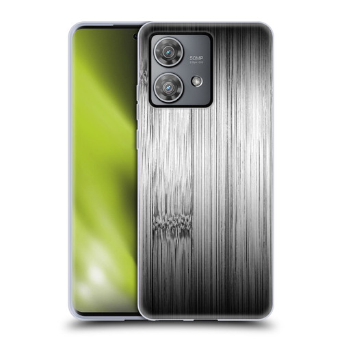 PLdesign Wood Prints Bamboo Burnt Gray Ombre Soft Gel Case for Motorola Edge 40 Neo 5G