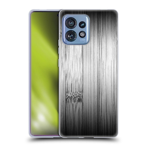 PLdesign Wood Prints Bamboo Burnt Gray Ombre Soft Gel Case for Motorola Moto Edge 40 Pro