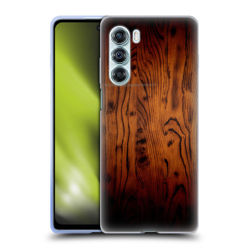 PLdesign Wood Prints Rustic Vintage Brown Burnt Soft Gel Case for Motorola Edge S30 / Moto G200 5G
