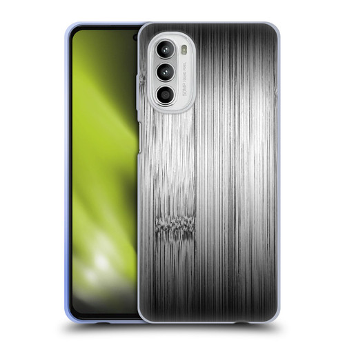 PLdesign Wood Prints Bamboo Burnt Gray Ombre Soft Gel Case for Motorola Moto G52