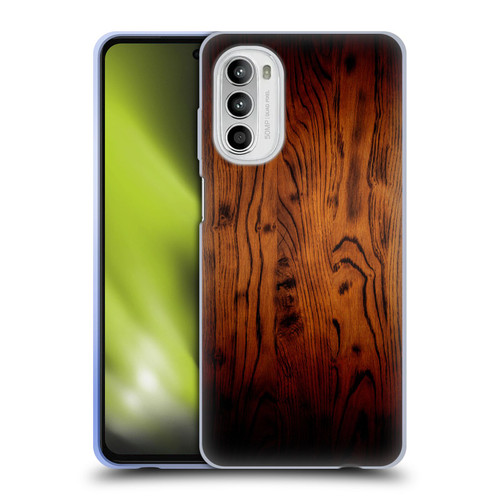 PLdesign Wood Prints Rustic Vintage Brown Burnt Soft Gel Case for Motorola Moto G52