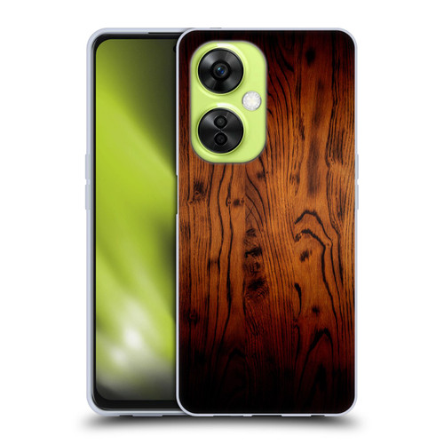 PLdesign Wood Prints Rustic Vintage Brown Burnt Soft Gel Case for OnePlus Nord CE 3 Lite 5G