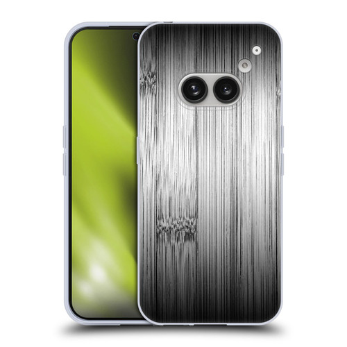 PLdesign Wood Prints Bamboo Burnt Gray Ombre Soft Gel Case for Nothing Phone (2a)