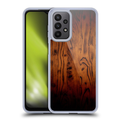 PLdesign Wood Prints Rustic Vintage Brown Burnt Soft Gel Case for Samsung Galaxy A23 / 5G (2022)