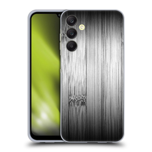 PLdesign Wood Prints Bamboo Burnt Gray Ombre Soft Gel Case for Samsung Galaxy A25 5G