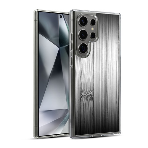 PLdesign Wood Prints Bamboo Burnt Gray Ombre Soft Gel Case for Samsung Galaxy S24 Ultra 5G & MagSafe