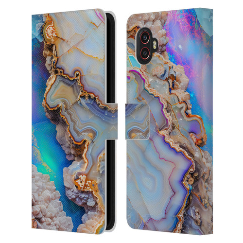 Haroulita Agates Pastel Leather Book Wallet Case Cover For Samsung Galaxy Xcover6 Pro/Pro2