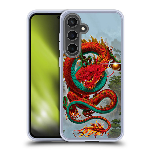 Vincent Hie Graphics Good Fortune Dragon Soft Gel Case for Samsung Galaxy S24 FE