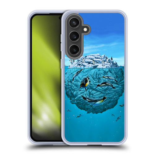 Vincent Hie Graphics Penguin Wink Soft Gel Case for Samsung Galaxy S24 FE