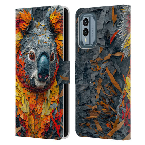 Haroulita Mix Art Animals Koala Leather Book Wallet Case Cover For Nokia X30