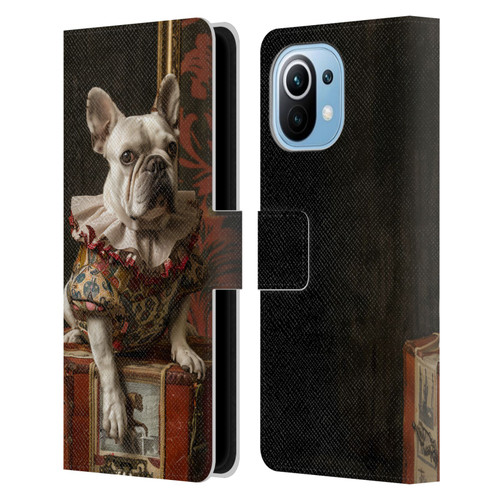 Haroulita Mix Art Animals Bulldog Leather Book Wallet Case Cover For Xiaomi Mi 11