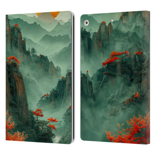 Haroulita Sceneries Japan Sunset Leather Book Wallet Case Cover For Apple iPad 10.2 2019/2020/2021