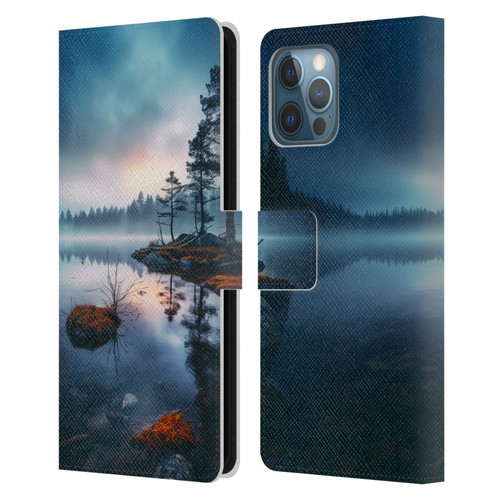 Haroulita Sceneries Dreaming Lake Leather Book Wallet Case Cover For Apple iPhone 12 Pro Max