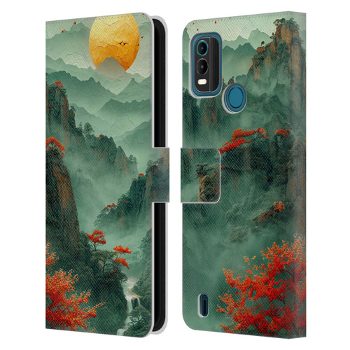 Haroulita Sceneries Japan Sunset Leather Book Wallet Case Cover For Nokia G11 Plus
