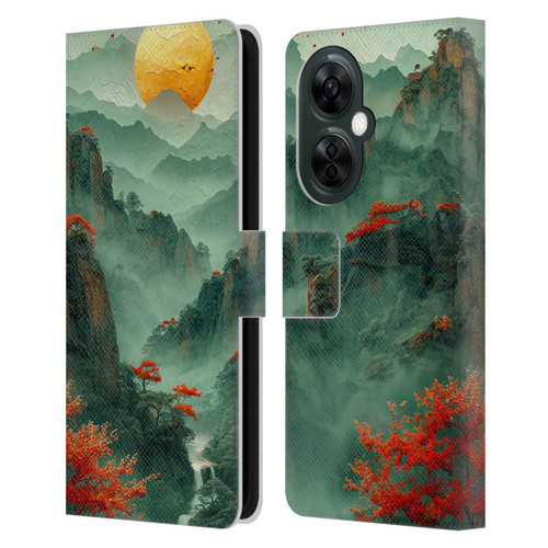 Haroulita Sceneries Japan Sunset Leather Book Wallet Case Cover For OnePlus Nord CE 3 Lite 5G