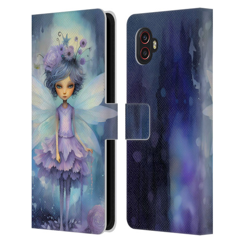 Haroulita Whimsical Purple Hair Fairy Leather Book Wallet Case Cover For Samsung Galaxy Xcover6 Pro/Pro2