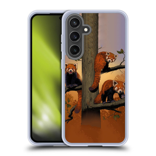 Vincent Hie Key Art Red Pandas Soft Gel Case for Samsung Galaxy S24 FE