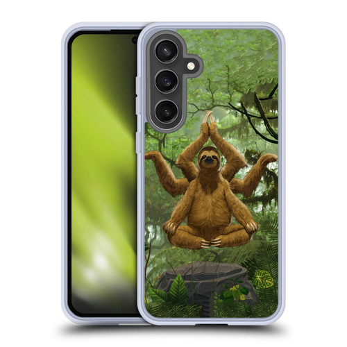 Vincent Hie Key Art Zen Sloth Soft Gel Case for Samsung Galaxy S24 FE