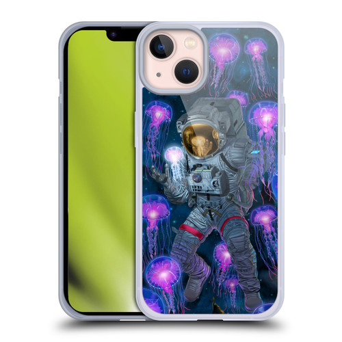 Vincent Hie Cosmic Wonder Jellyfish Astronaut Soft Gel Case for Apple iPhone 13