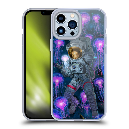 Vincent Hie Cosmic Wonder Jellyfish Astronaut Soft Gel Case for Apple iPhone 13 Pro Max