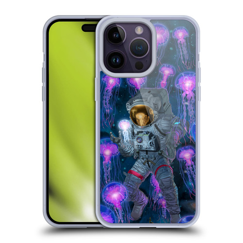 Vincent Hie Cosmic Wonder Jellyfish Astronaut Soft Gel Case for Apple iPhone 14 Pro Max