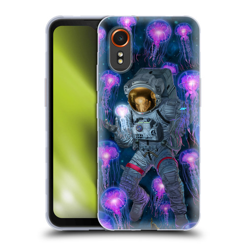 Vincent Hie Cosmic Wonder Jellyfish Astronaut Soft Gel Case for Samsung Galaxy Xcover7 5G