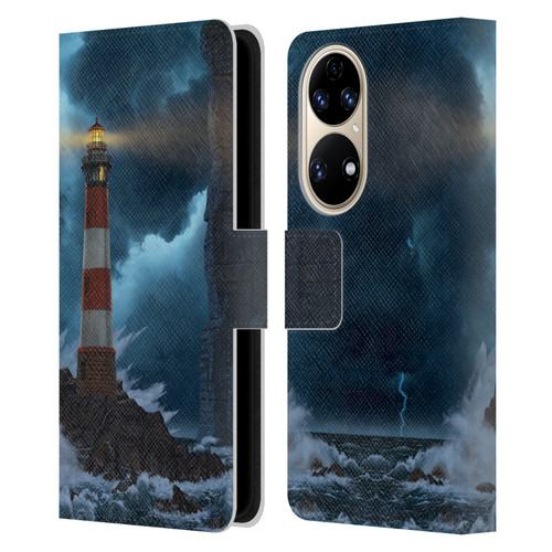 Vincent Hie Graphics Unbreakable Leather Book Wallet Case Cover For Huawei P50