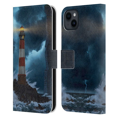 Vincent Hie Graphics Unbreakable Leather Book Wallet Case Cover For Apple iPhone 15 Plus