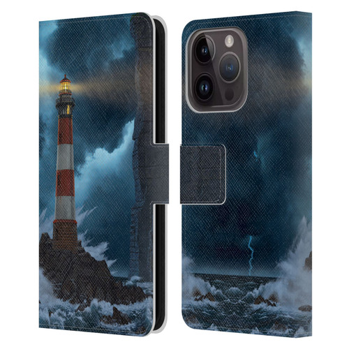 Vincent Hie Graphics Unbreakable Leather Book Wallet Case Cover For Apple iPhone 15 Pro