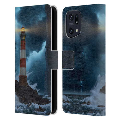 Vincent Hie Graphics Unbreakable Leather Book Wallet Case Cover For OPPO Find X5