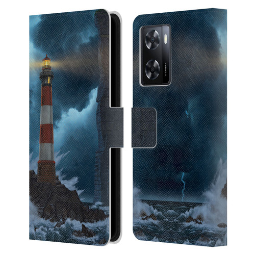 Vincent Hie Graphics Unbreakable Leather Book Wallet Case Cover For OPPO A57s