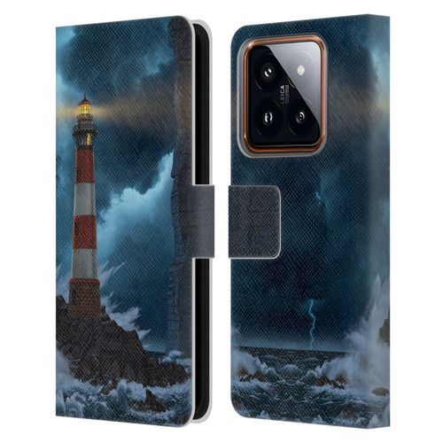 Vincent Hie Graphics Unbreakable Leather Book Wallet Case Cover For Xiaomi 14