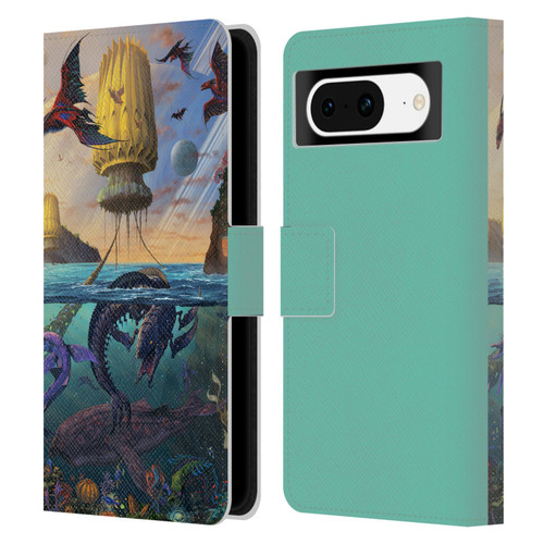 Vincent Hie Key Art Alien World Leather Book Wallet Case Cover For Google Pixel 8