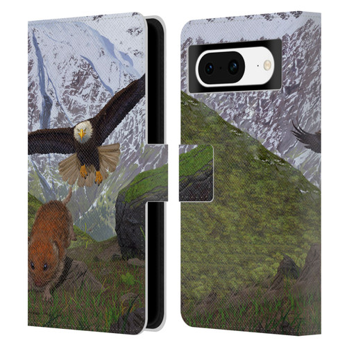 Vincent Hie Key Art The Hunt Leather Book Wallet Case Cover For Google Pixel 8