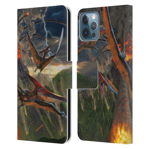 Vincent Hie Key Art Eruption Leather Book Wallet Case Cover For Apple iPhone 12 / iPhone 12 Pro