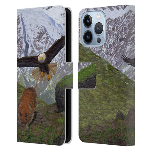 Vincent Hie Key Art The Hunt Leather Book Wallet Case Cover For Apple iPhone 13 Pro