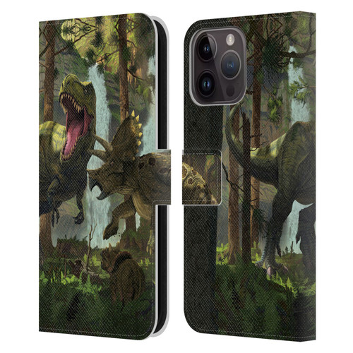 Vincent Hie Key Art Protection Leather Book Wallet Case Cover For Apple iPhone 15 Pro Max