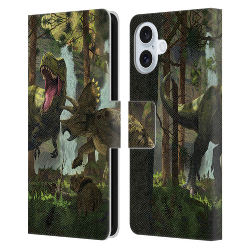 Vincent Hie Key Art Protection Leather Book Wallet Case Cover For Apple iPhone 16 Plus