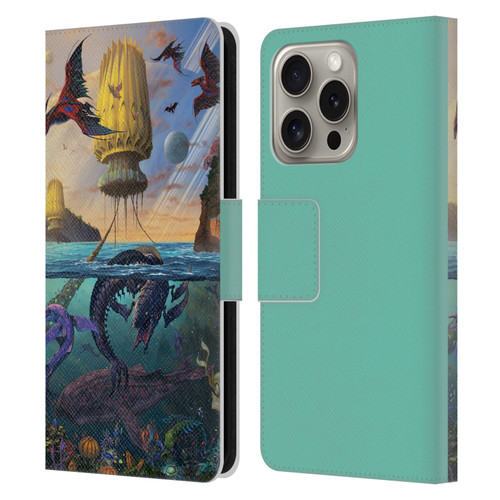 Vincent Hie Key Art Alien World Leather Book Wallet Case Cover For Apple iPhone 16 Pro