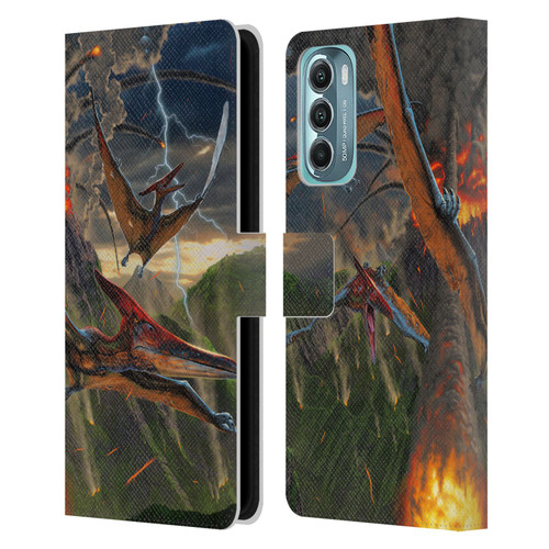 Vincent Hie Key Art Eruption Leather Book Wallet Case Cover For Motorola Moto G Stylus 5G (2022)